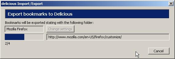 foxylicious export dialog