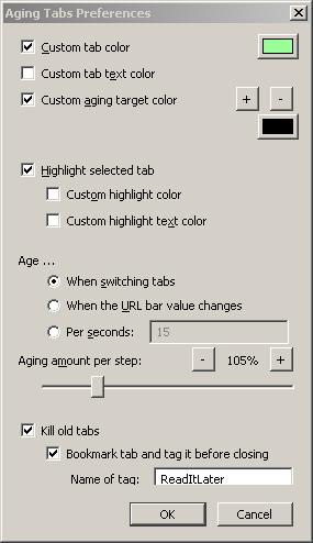 aging tabs - colored tabs - tabs fade with age